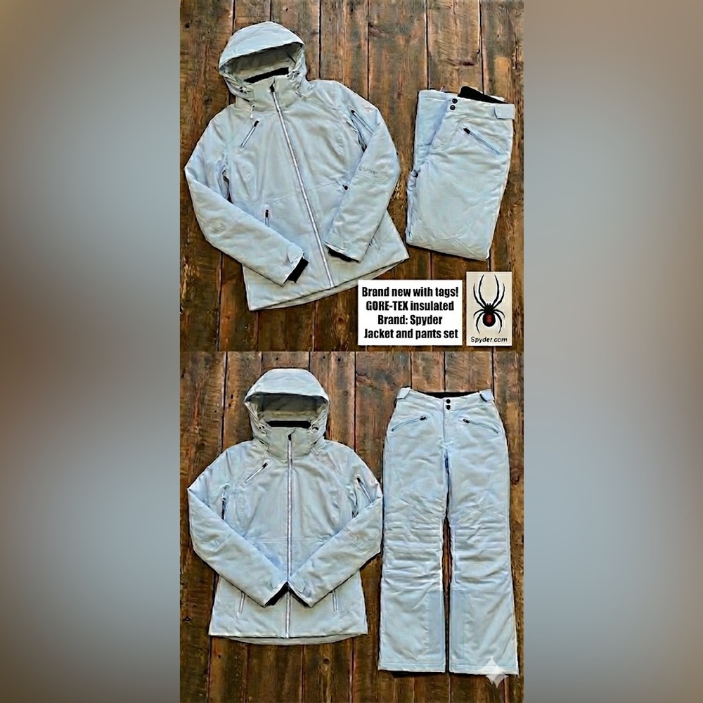 ❄️ Spyder GORE-TEX Ski Set | Schatzi Jacket & Echo Pants | Size 10 | Frost Blue